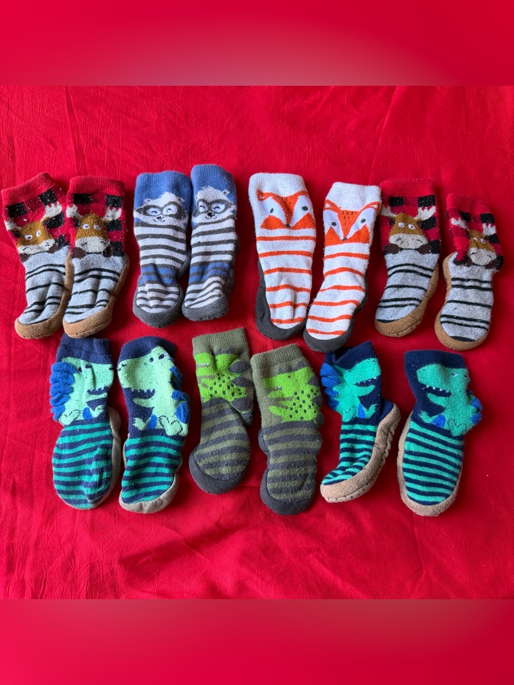 Kids Cozy Non-Slip Animal Grip Socks